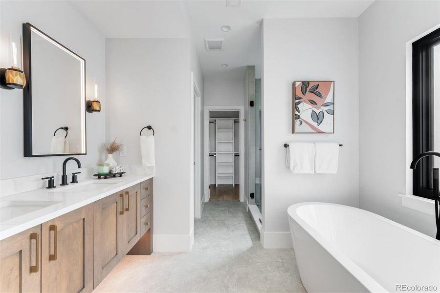 Furnished interior view inside a new home in , Denver (Image 18).