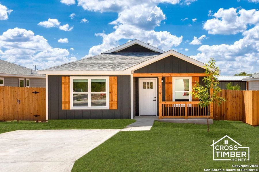 Front exterior of a new home in , San Antonio, TX, highlighting curb appeal (Image 17).
