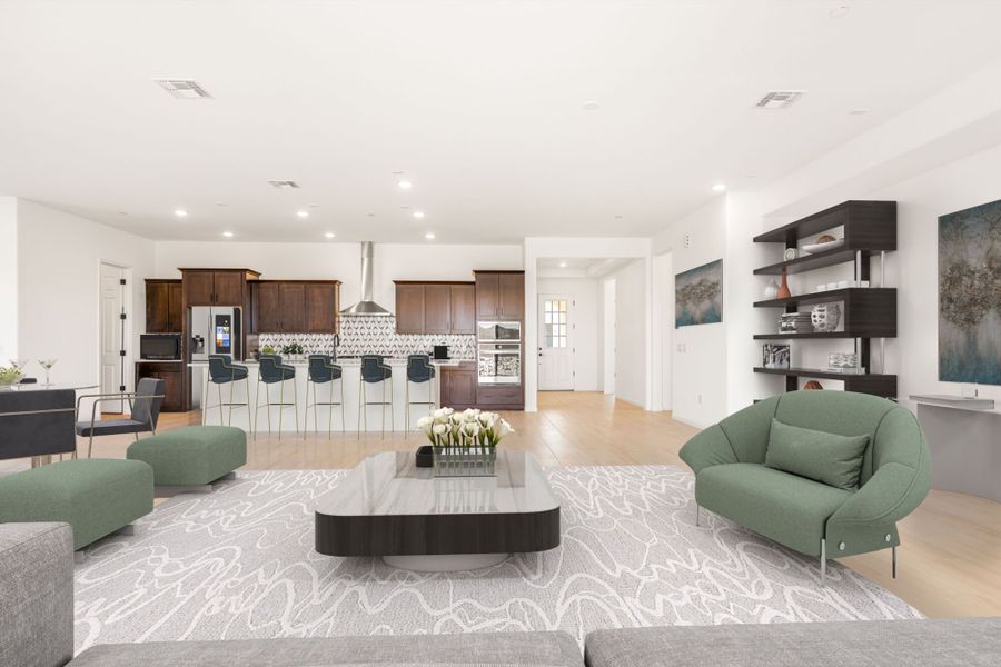 Greatroom (alt view) Virtually Staged