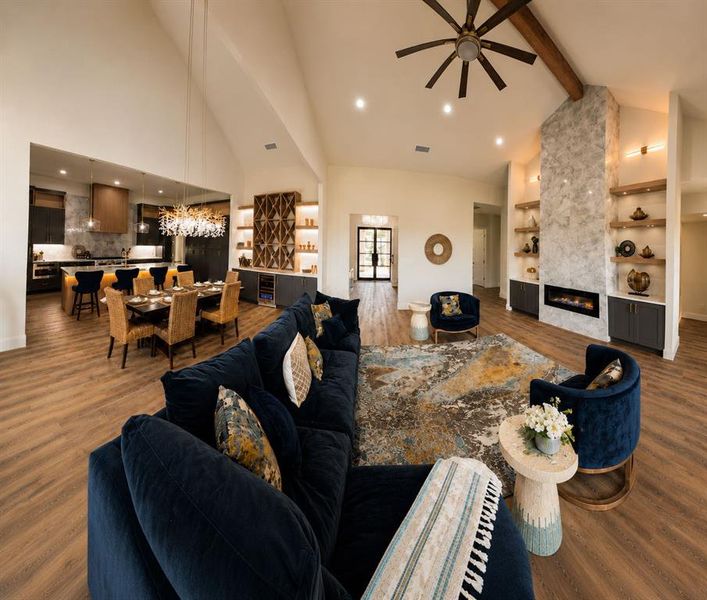 Furnished interior view inside a new home in , Forney (Image 8). Furnished interior view inside a new home in , Forney (Image 8).