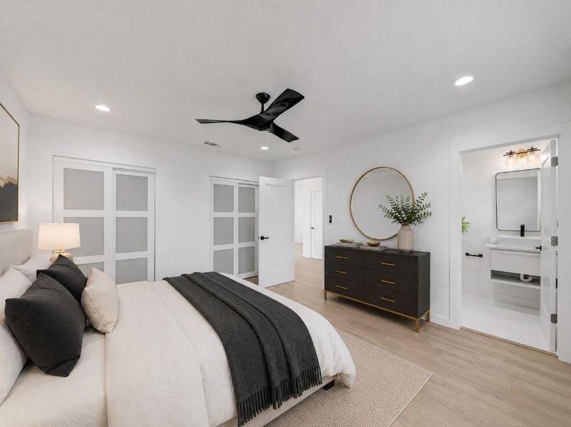 Furnished interior view inside a new home in , Dallas (Image 13).