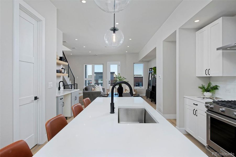 Furnished interior view inside a new home in , Denver (Image 14).