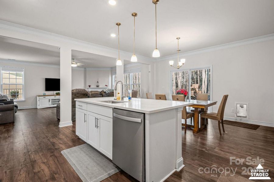 Furnished interior view inside a new home in Falls Cove, Troutman (Image 28). Furnished interior view inside a new home in Falls Cove, Troutman (Image 28).