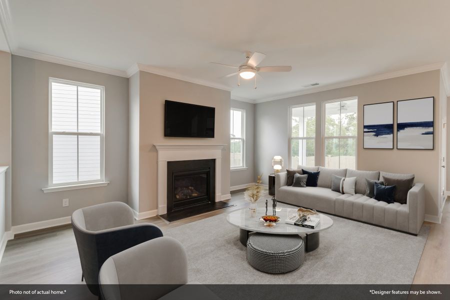 Furnished interior view inside a new home in Hendrix Farms, Lexington (Image 5). Furnished interior view inside a new home in Hendrix Farms, Lexington (Image 5).