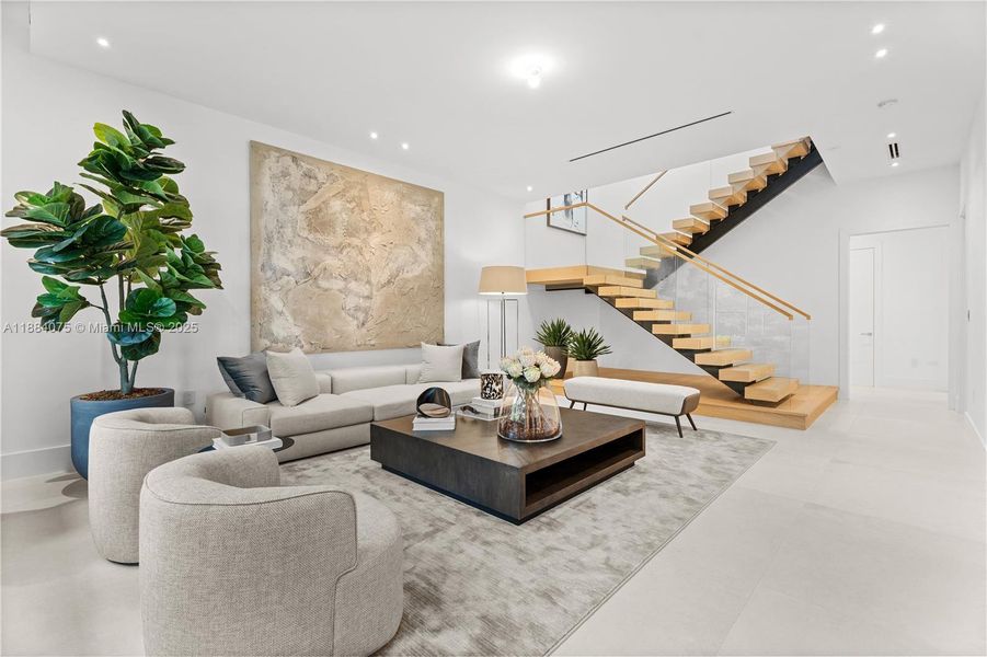 Furnished interior view inside a new home in , Miami (Image 3).