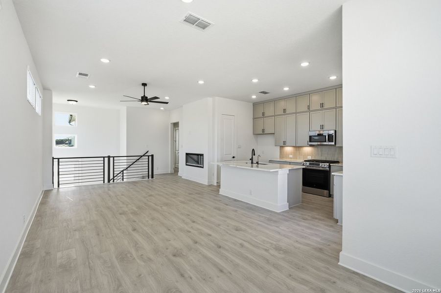 Furnished interior view inside a new home in Prominence, San Antonio (Image 11).