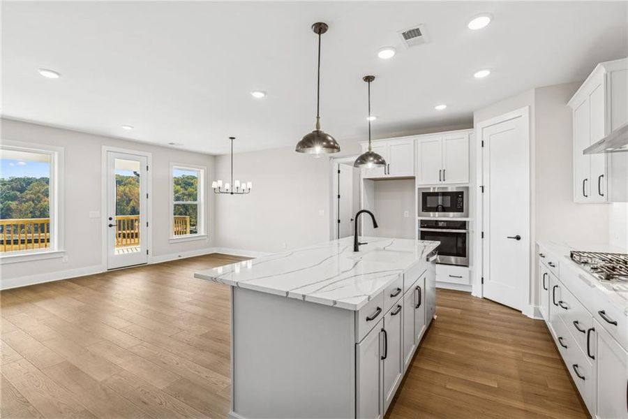 Furnished interior view inside a new home in Old Mill Preserve, Dallas (Image 7).