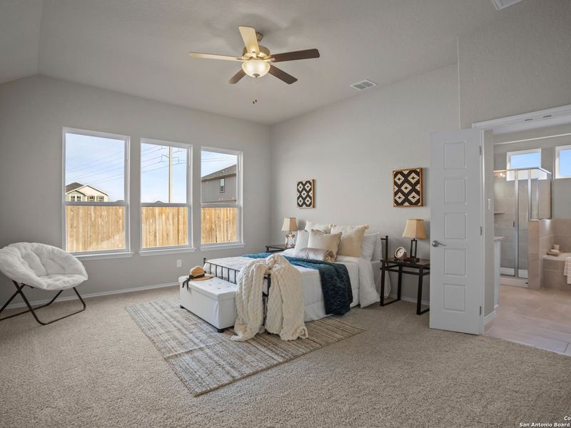 Furnished interior view inside a new home in Hannah Heights, Seguin (Image 17).
