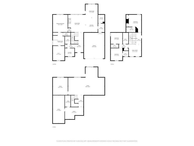 2D floor plan layout of this home in Calgary Downs, Winder, GA (Image 5).