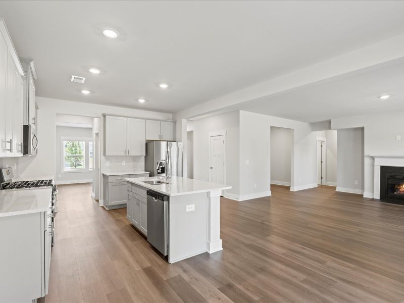 Furnished interior view inside a new home in Ashby Woods, Boiling Springs (Image 4).