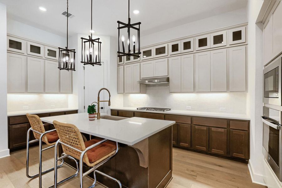 Furnished interior view inside a new home in 6 Creeks at Waterridge, Kyle (Image 9).