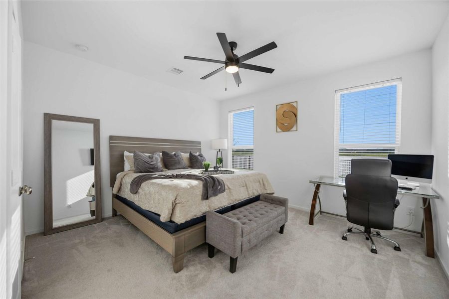 Master Bedroom w/ Ceiling Fan / Views to the Lake Master Bedroom w/ Ceiling Fan / Views to the Lake