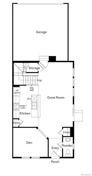 2D floor plan layout of this home in Turnberry Villas, Commerce City, CO (Image 6).
