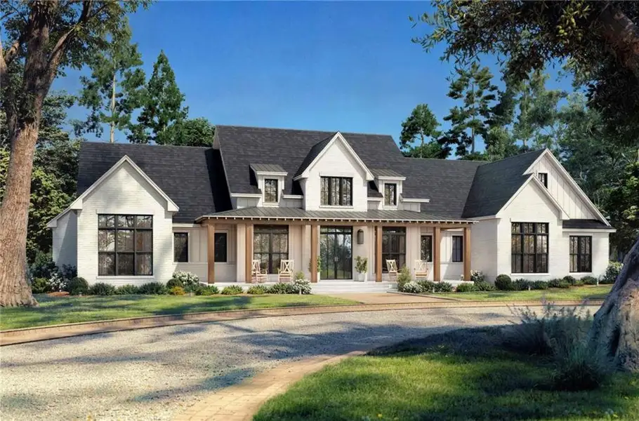 Front exterior of a new home in , Athens, GA, highlighting curb appeal (Image 1). Front exterior of a new home in , Athens, GA, highlighting curb appeal (Image 1).