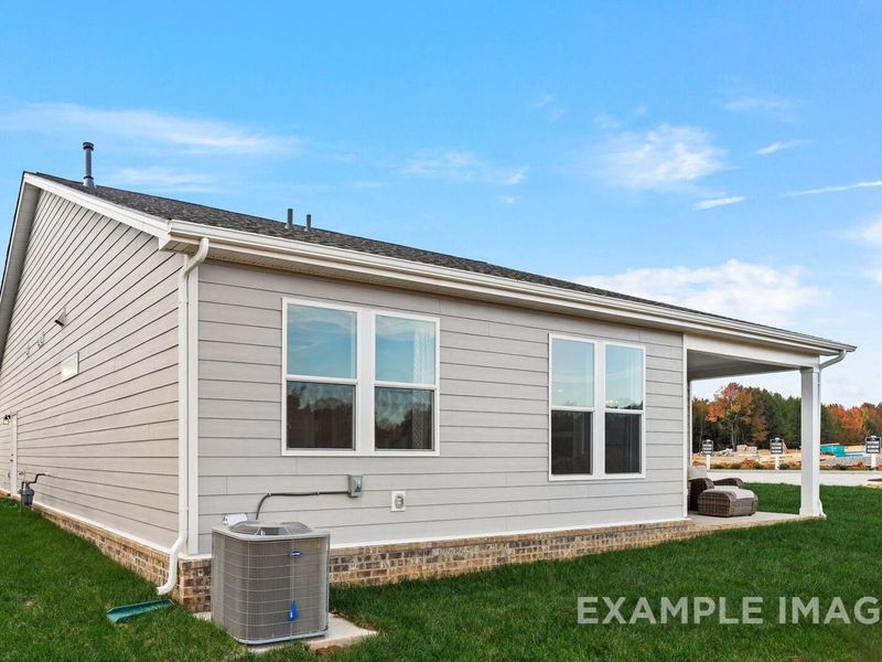 Exterior details and patio area of a home in Sage Farms, White House (Image 25).