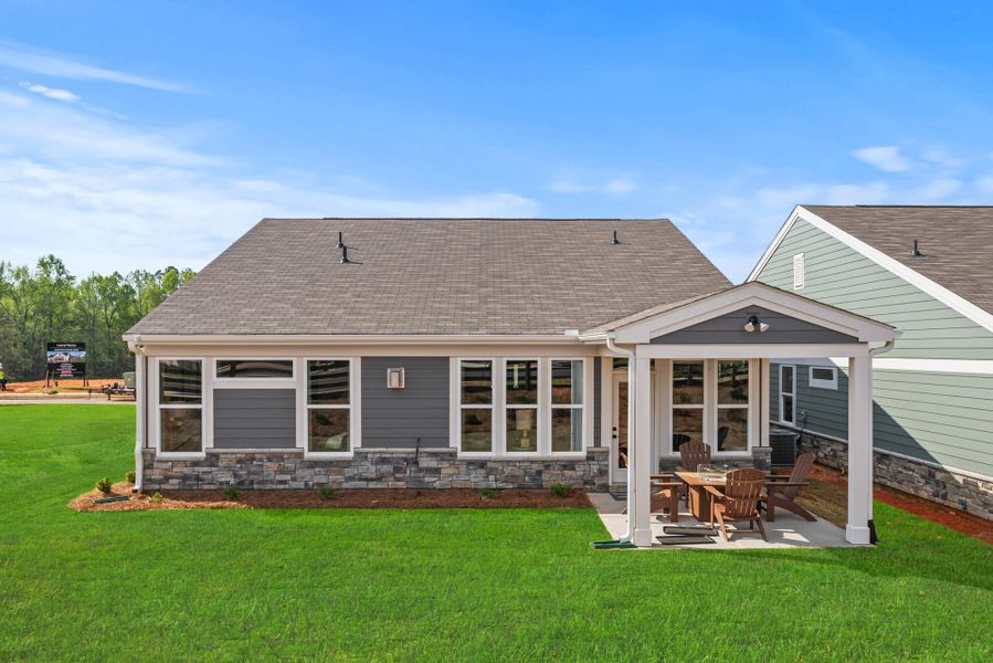Representative exterior details of a home built from the Amelia by Fischer Homes in Easton Park, Dallas (Image 4).