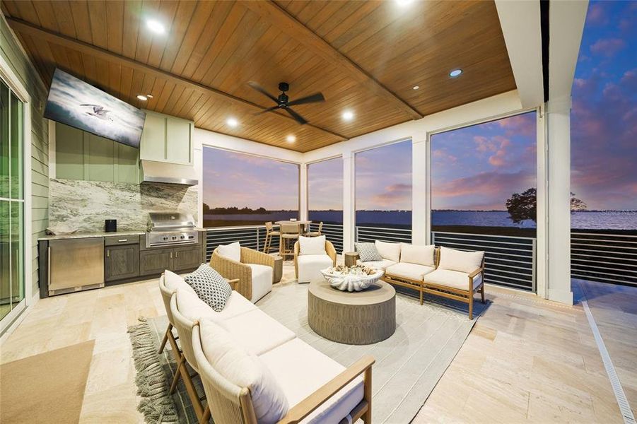 Exterior details and patio area of a home in , Bradenton (Image 29).