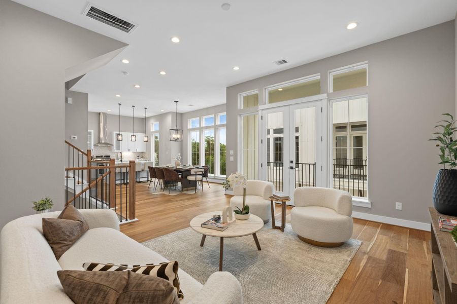 Furnished interior view inside a new home in , Houston (Image 15).