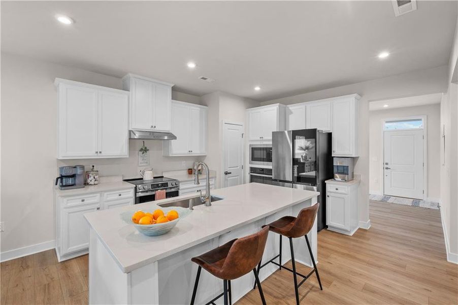 Furnished interior view inside a new home in , Calhoun (Image 9).
