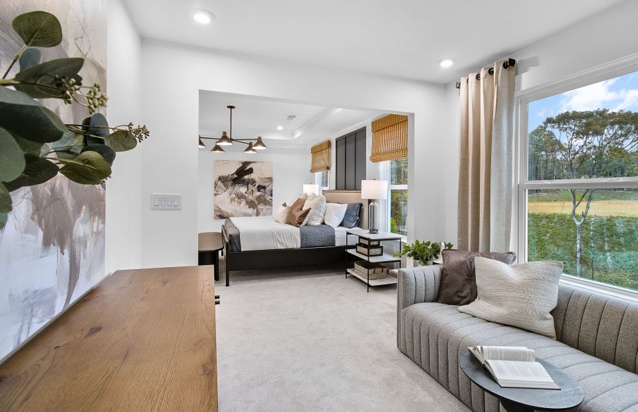 Representative furnished interior of a home built from the Continental by Pulte Homes in Hunters Creek, Flowery Branch (Image 45).