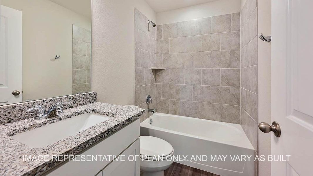 Furnished interior view inside a new home in Southern Pointe, College Station (Image 6). Furnished interior view inside a new home in Southern Pointe, College Station (Image 6).