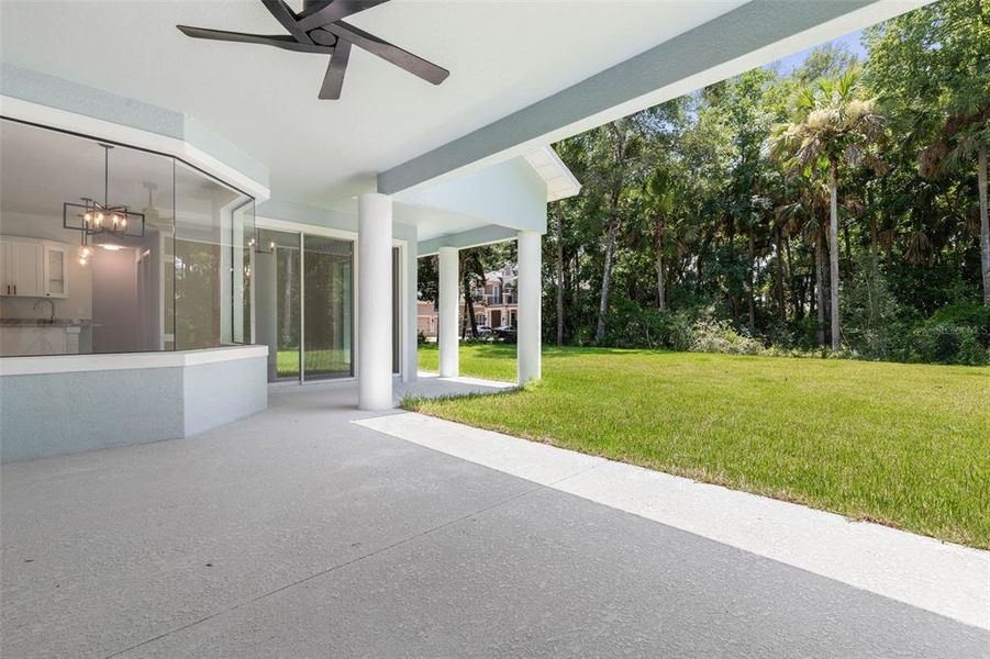 Exterior details and patio area of a home in , Flagler Beach (Image 32). Exterior details and patio area of a home in , Flagler Beach (Image 32).