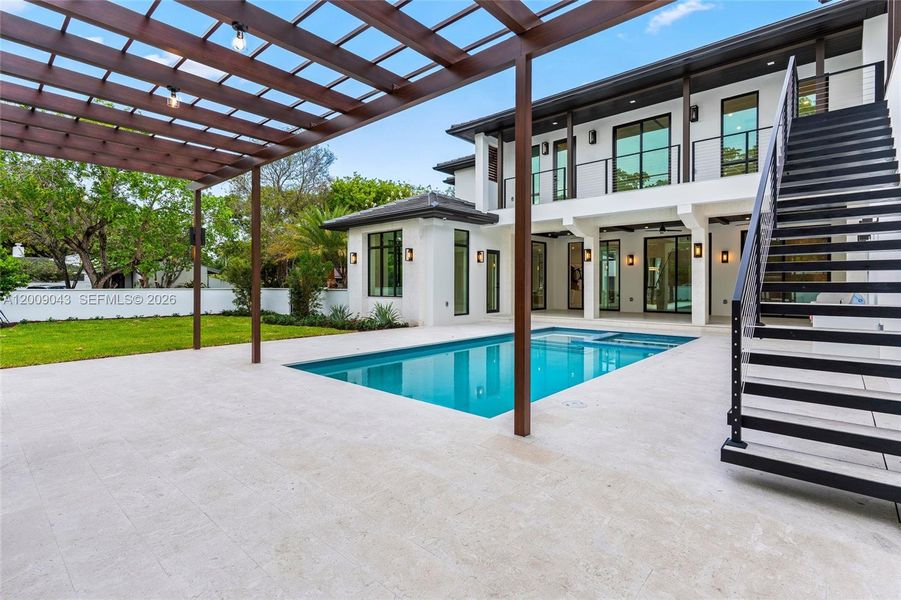 Exterior details and patio area of a home in , Coral Gables (Image 26).