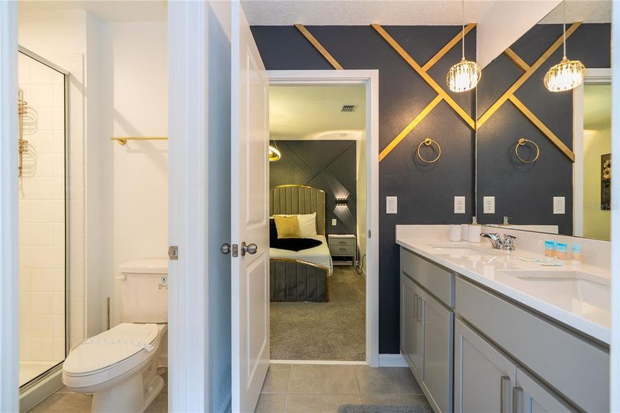 Furnished interior view inside a new home in , Kissimmee (Image 48).