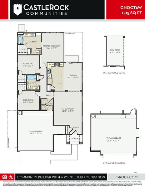 2D floor plan layout for the Choctaw by CastleRock Communities in Perkinsville, Chino Valley, AZ (Image 3). 2D floor plan layout for the Choctaw by CastleRock Communities in Perkinsville, Chino Valley, AZ (Image 3).
