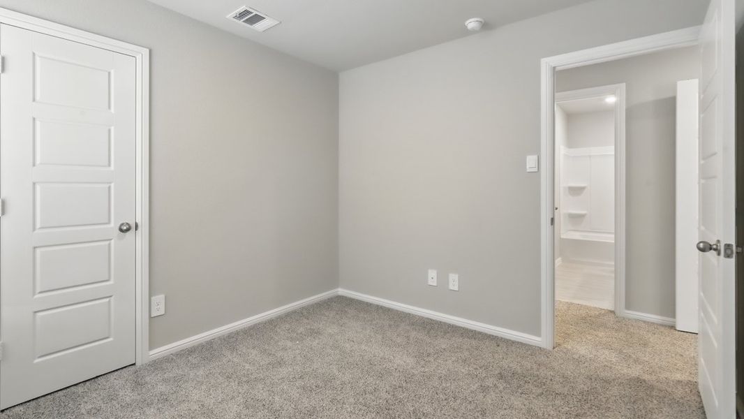 Representative unfurnished interior of a home built from the ALMOND by D.R. Horton in Orchard Village, Fort Worth (Image 34). Representative unfurnished interior of a home built from the ALMOND by D.R. Horton in Orchard Village, Fort Worth (Image 34).