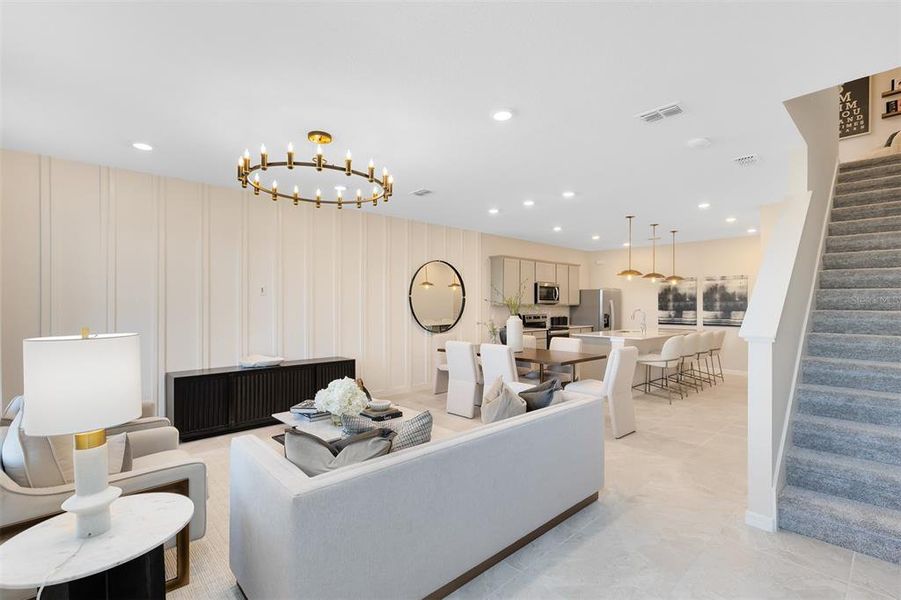 Furnished interior view inside a new home in The Cove at Nona Sound, Orlando (Image 3).