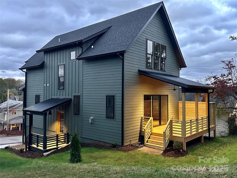 135 Swannanoa Ave at Dusk