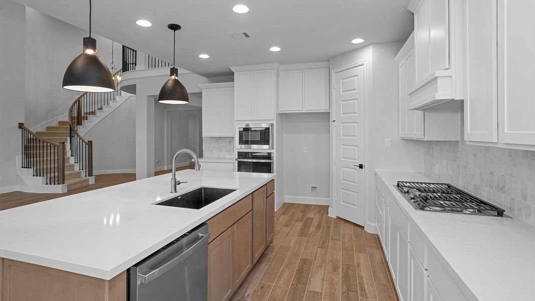 Furnished interior view inside a new home in Austin Point 60', Richmond (Image 4).