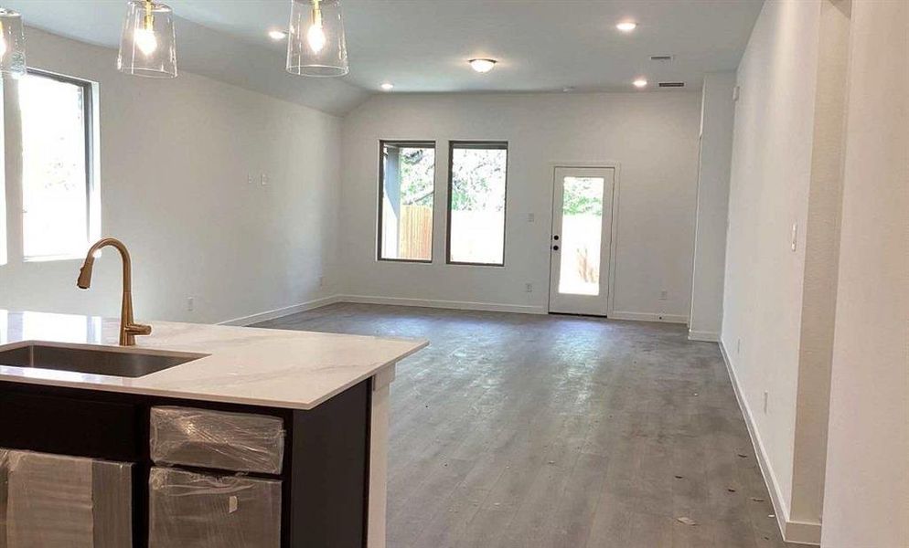 Open Kitchen-Living-Dining Room Construction Progress