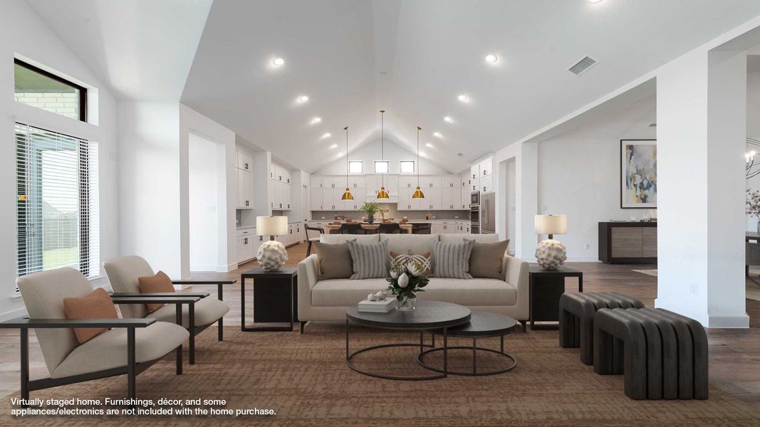Representative furnished interior of a home built from the 4411W by Perry Homes in Enchanted Creek, Allen (Image 6).