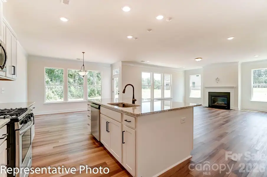 Furnished interior view inside a new home in Robinson Oaks, Gastonia (Image 6). Furnished interior view inside a new home in Robinson Oaks, Gastonia (Image 6).