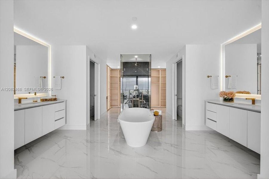 Furnished interior view inside a new home in Aria Reserve, Miami (Image 8).