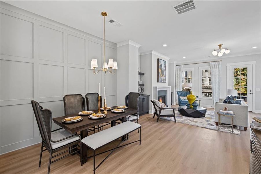 Furnished interior view inside a new home in , Kennesaw (Image 26).