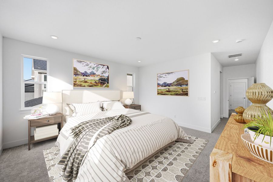 Furnished interior view inside a new home in Trailstone, Arvada (Image 15).