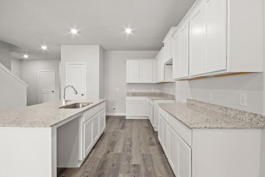 Furnished interior view inside a new home in Lakes at Crockett Martin, Conroe (Image 5).
