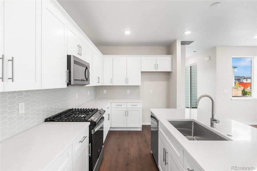 Furnished interior view inside a new home in Painted Prairie, Aurora (Image 12).