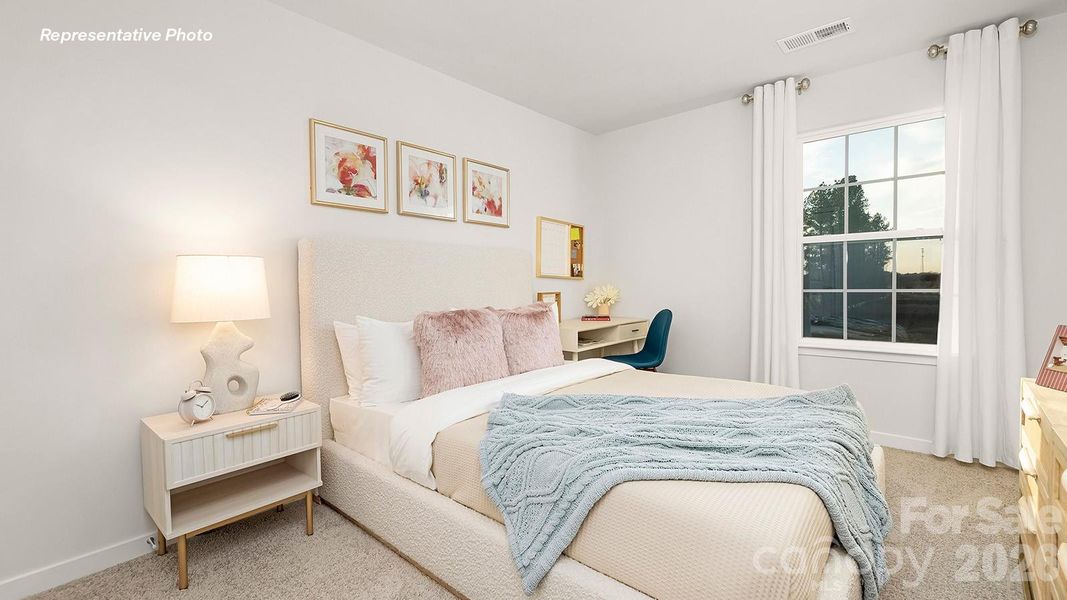 Furnished interior view inside a new home in Cardinal Creek, Charlotte (Image 10).