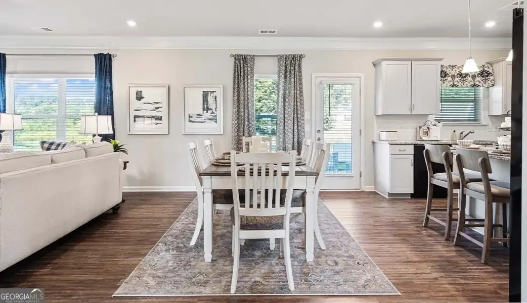 Furnished interior view inside a new home in Bryson Farms, Byron (Image 27).