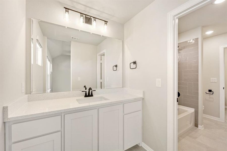 Furnished interior view inside a new home in Creekview Meadows, Pilot Point (Image 17). Furnished interior view inside a new home in Creekview Meadows, Pilot Point (Image 17).