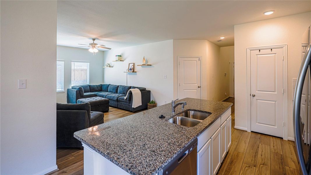 Furnished interior view inside a new home in Woodshore, Clute (Image 26).