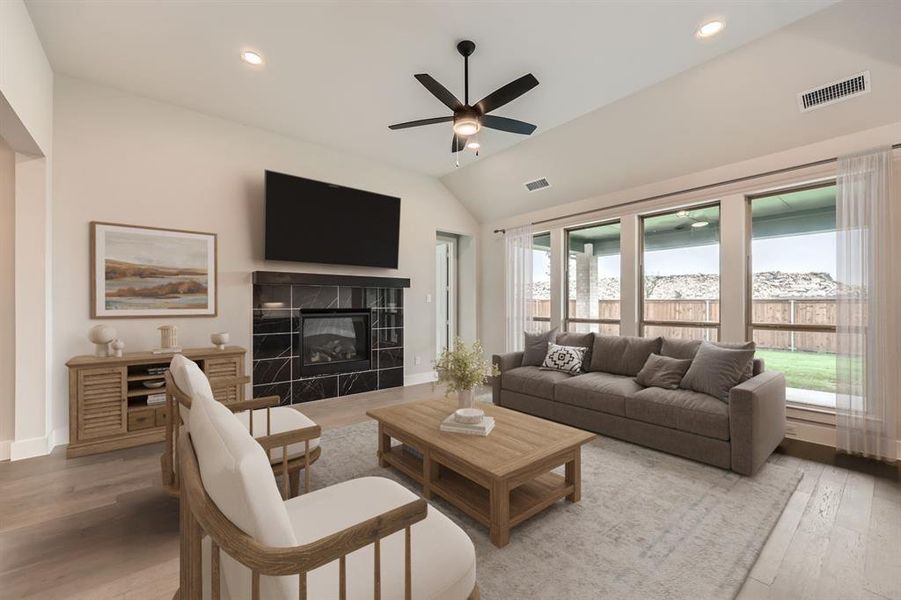 Living area - Virtually Staged Photo Living area - Virtually Staged Photo