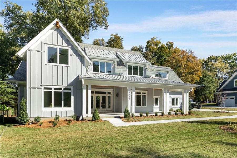 Front exterior of a new home in , Clarkston, GA, highlighting curb appeal (Image 23). Front exterior of a new home in , Clarkston, GA, highlighting curb appeal (Image 23).