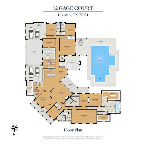 2D floor plan layout of this home in , Houston, TX (Image 5).