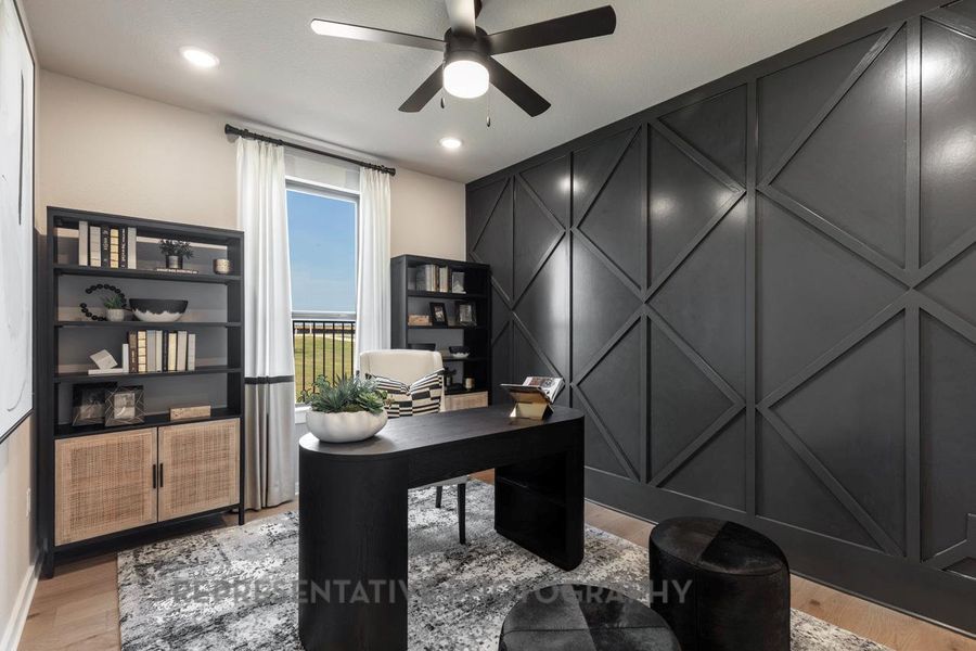 Furnished interior view inside a new home in Easton Park, Austin (Image 26).