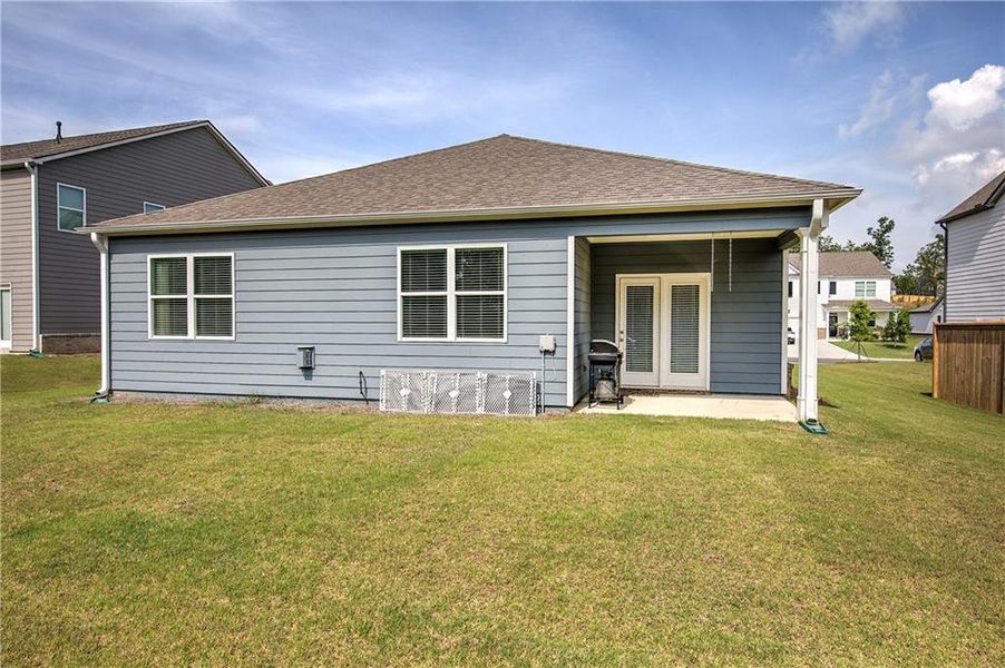 Exterior details and patio area of a home in , Cartersville (Image 4).